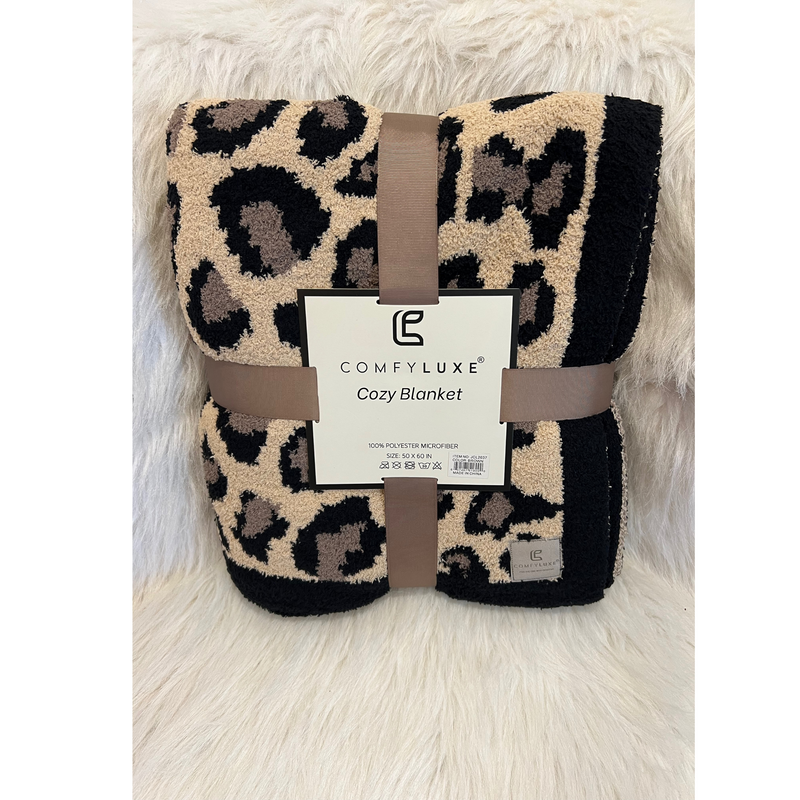 Leopard Print Cozy Blanket