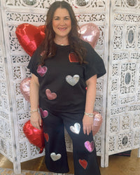 Sequin Heart Set *FINAL SALE*