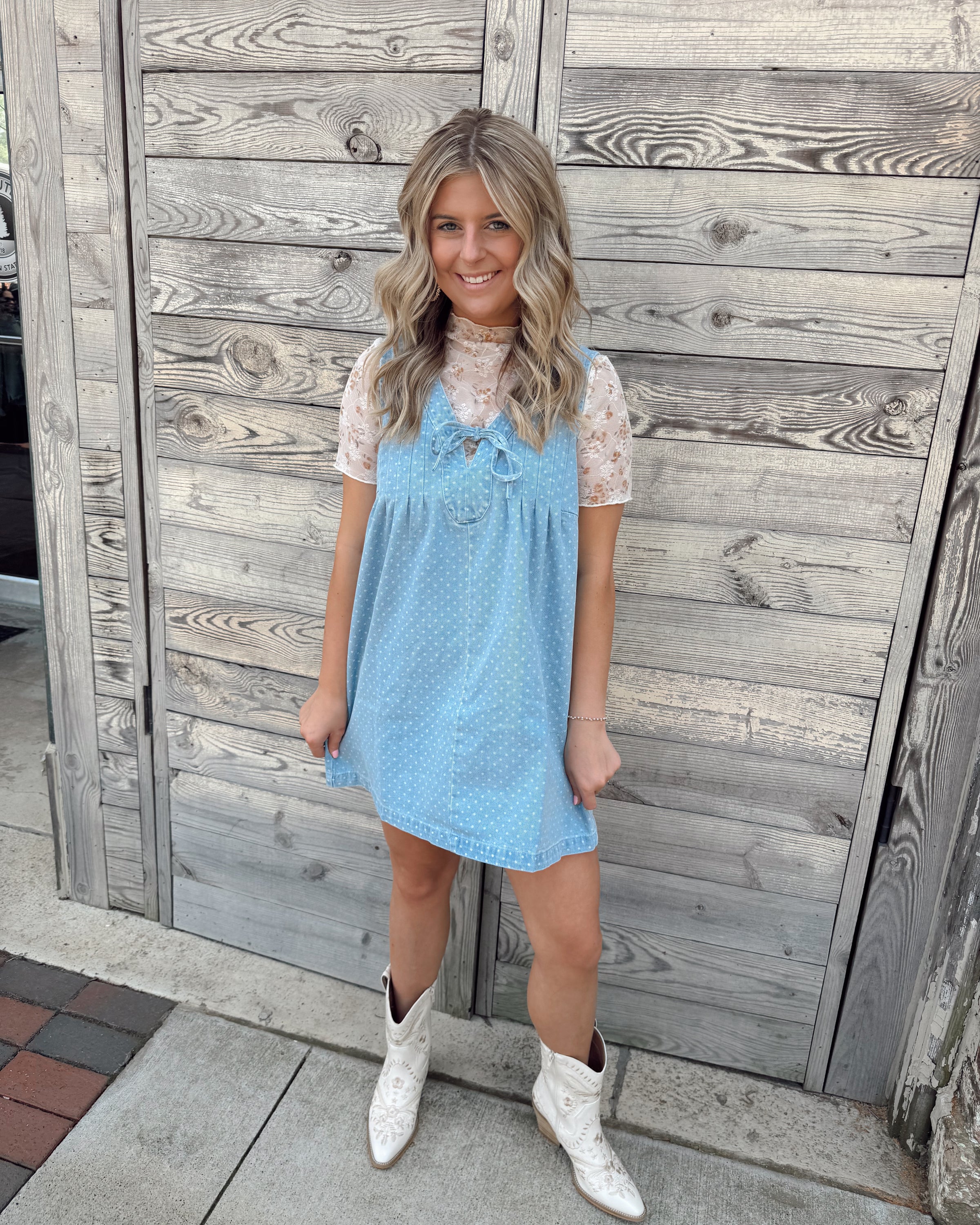 Denim And Diamonds Mini Dress*FINAL SALE*