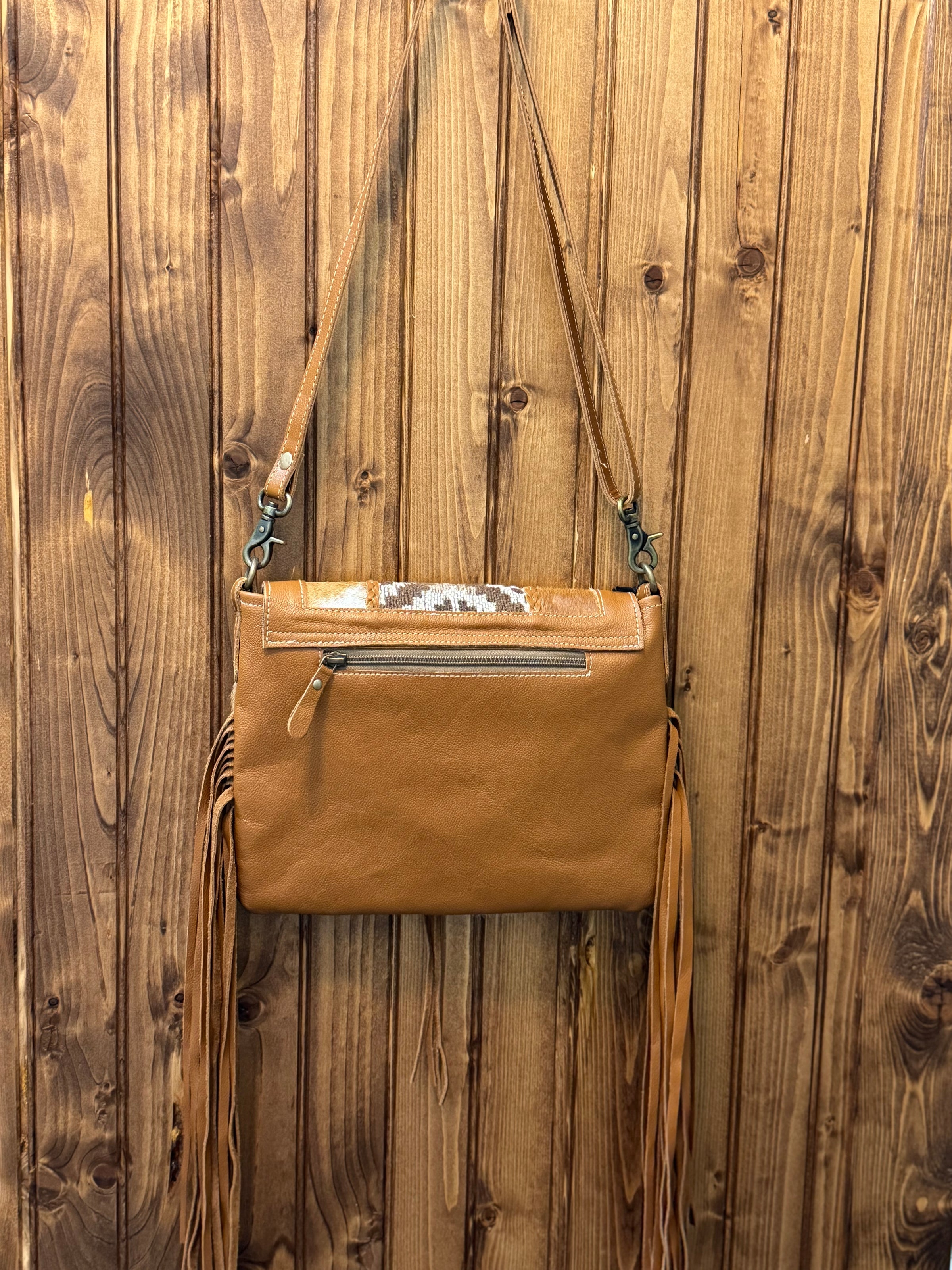 Trendy Leather Fringe Handbag *Final Sale*