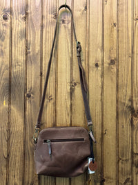 Gold Leather Embossed Crossbody *Final Sale*