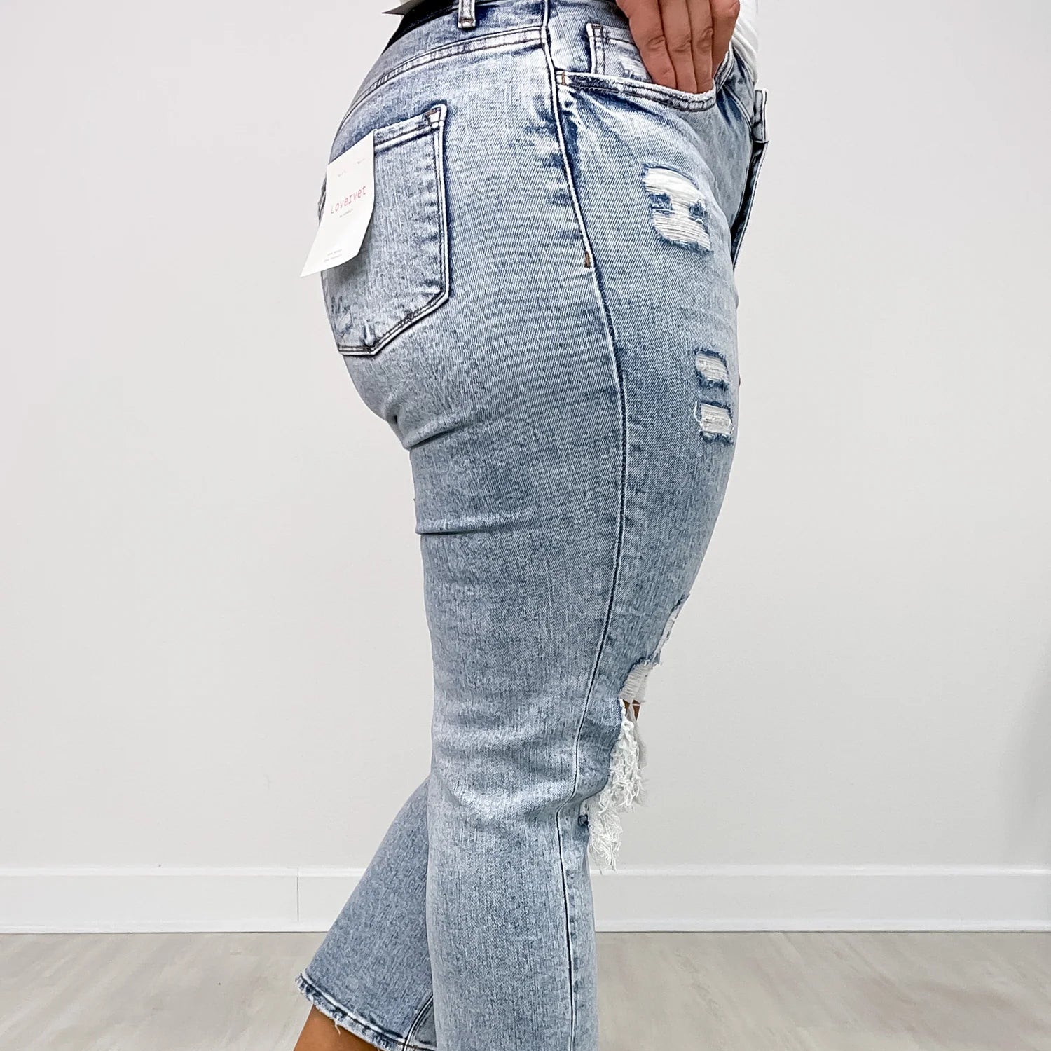 Lovervet Hi-rise crop straight fit
