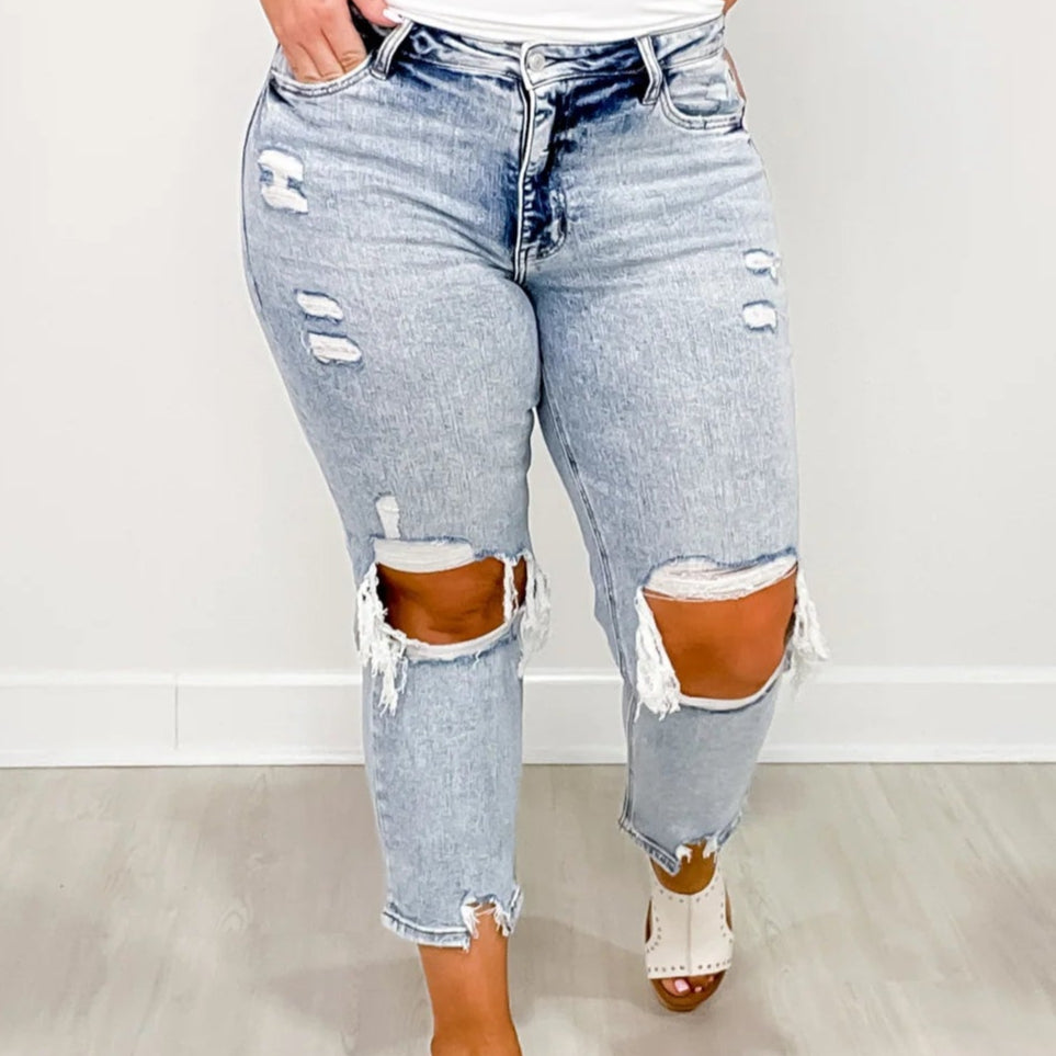 Lovervet Hi-rise crop straight fit
