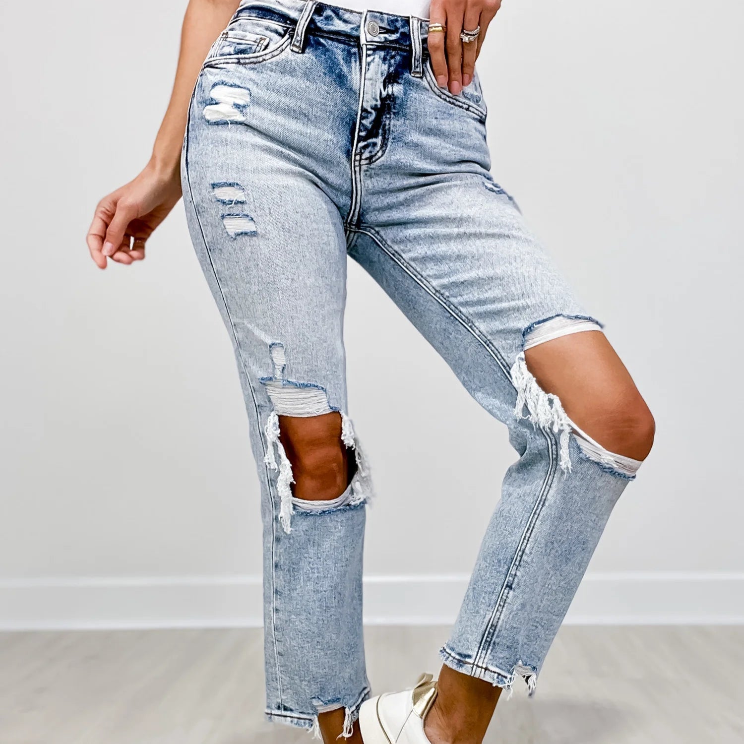 Lovervet Hi-rise crop straight fit