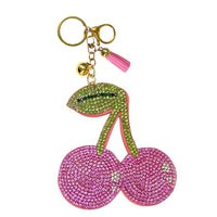 Rhinestone Puffy Keychains