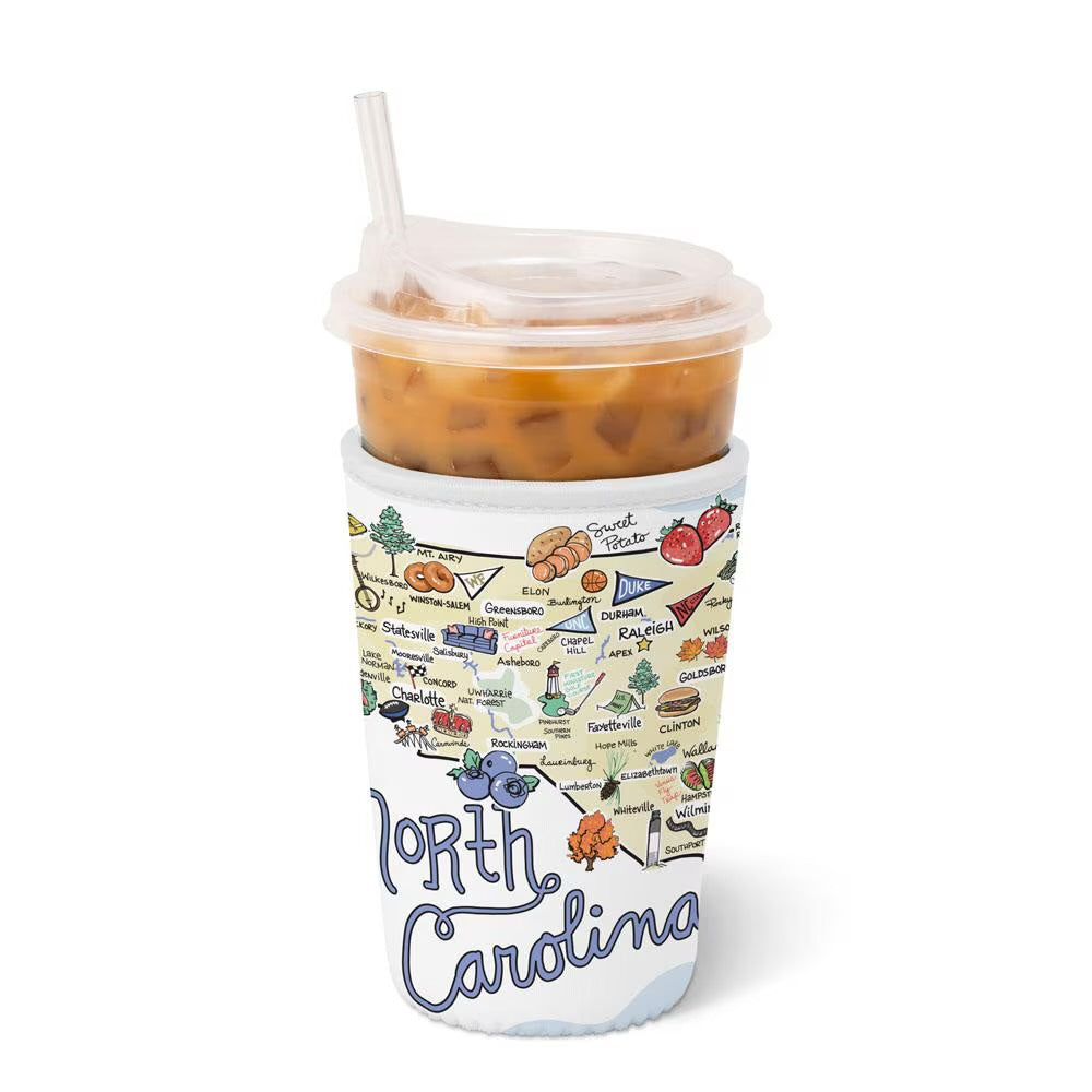 North Carolina Insulated Iced Cup Coolie 22oz