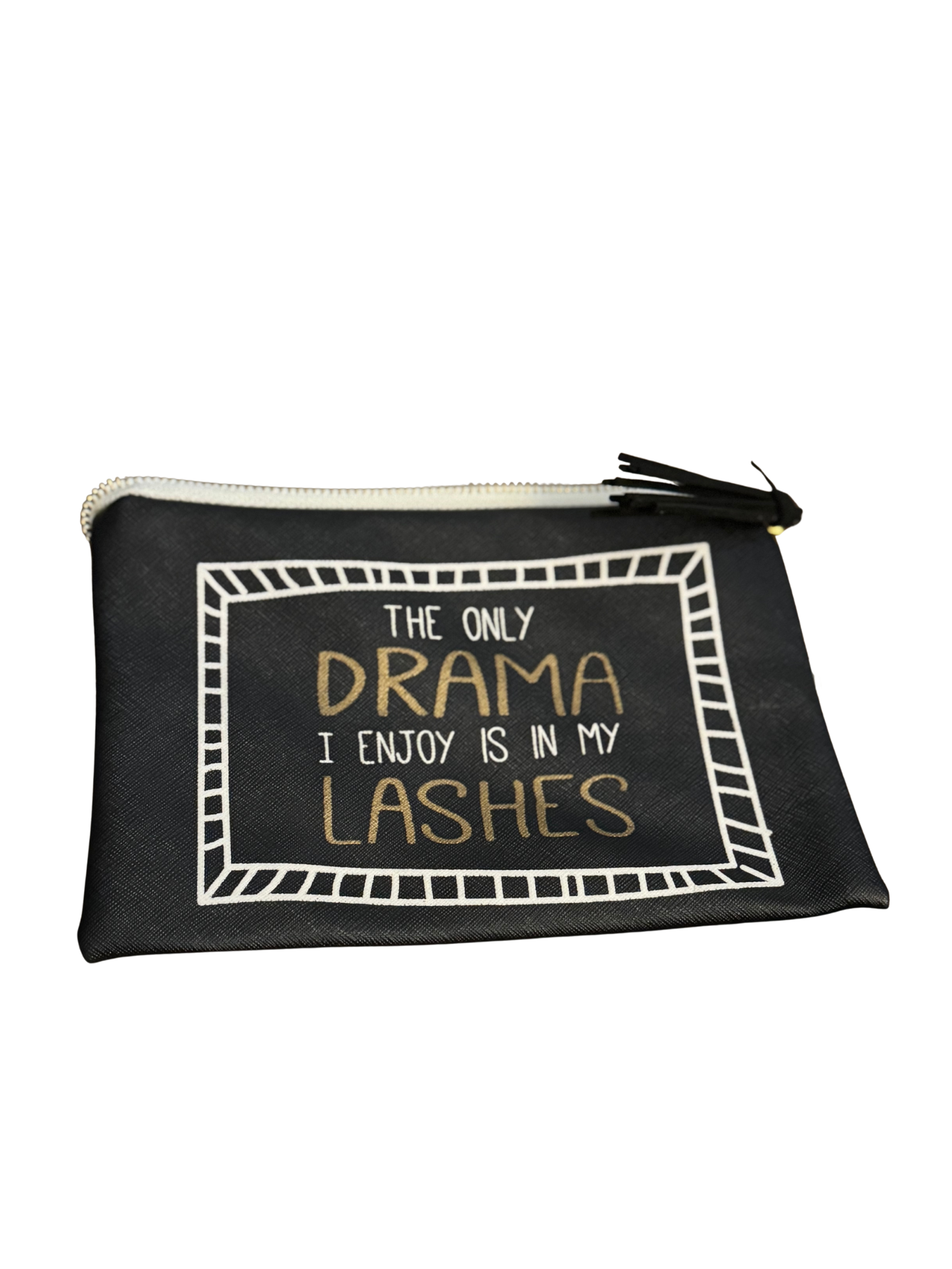 Black Vinyl Drama Bag*FINAL SALE