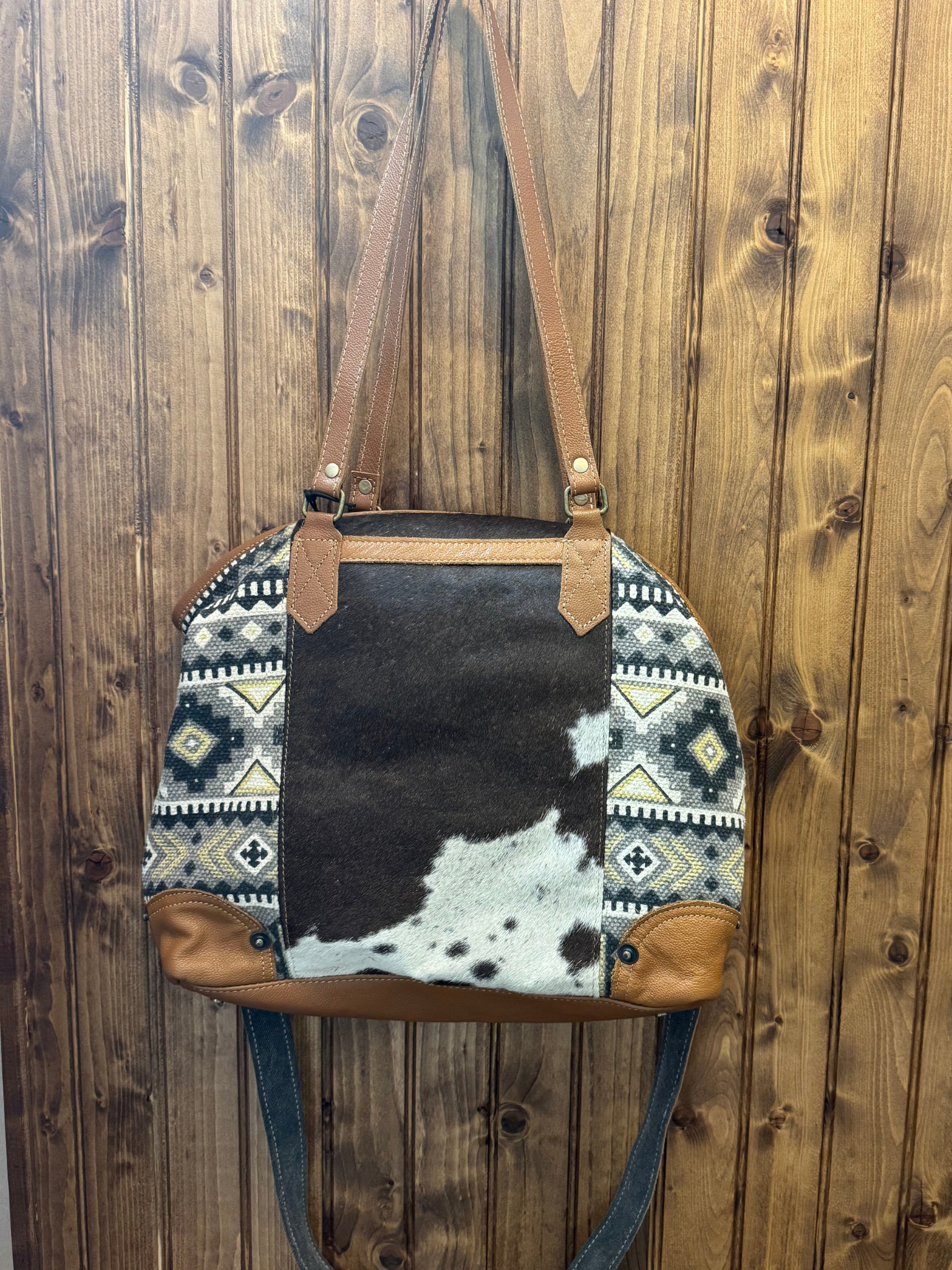 Bison Ridge Hair-On Hide Tote Bag *Final Sale*
