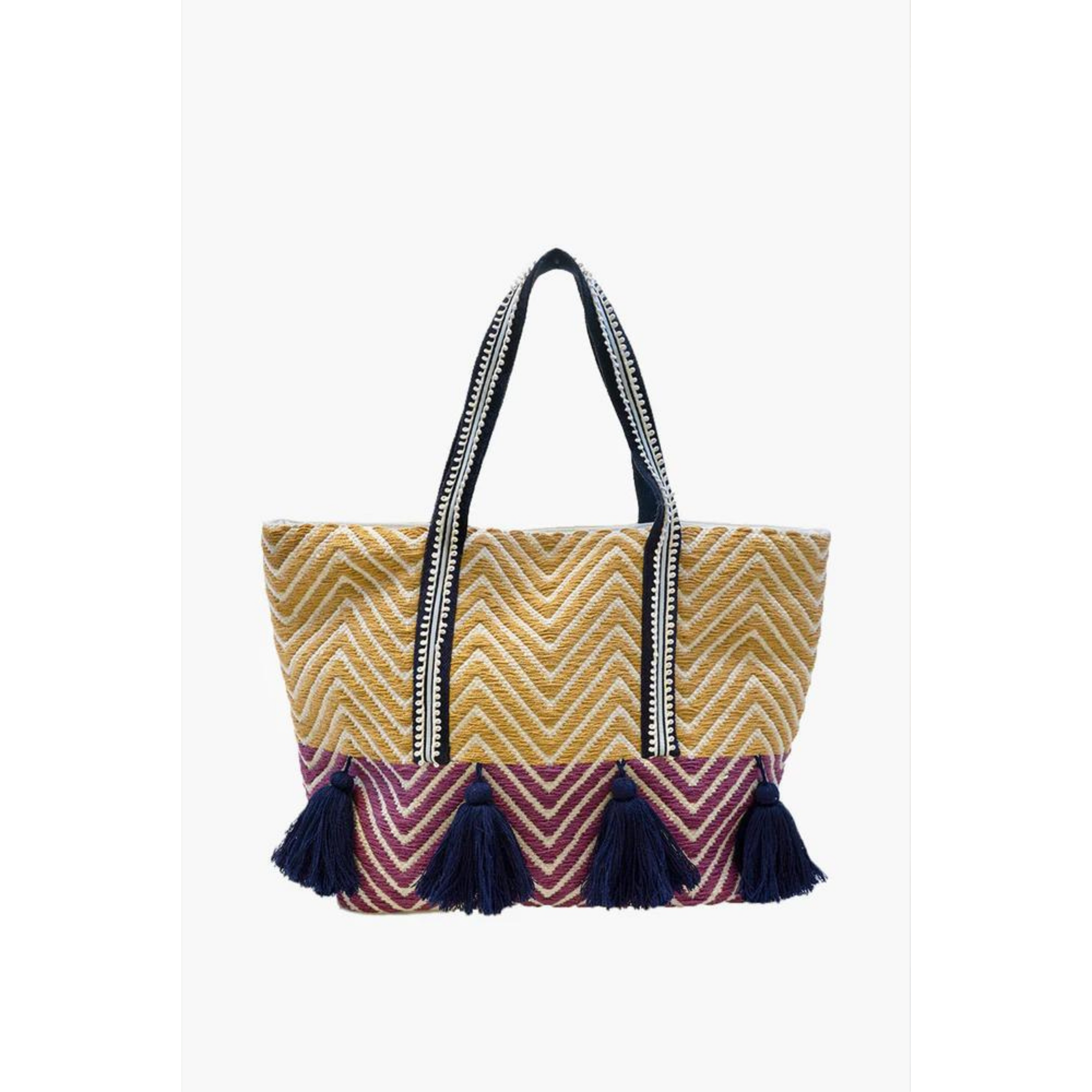 Tyra Chevron Cotton Tote