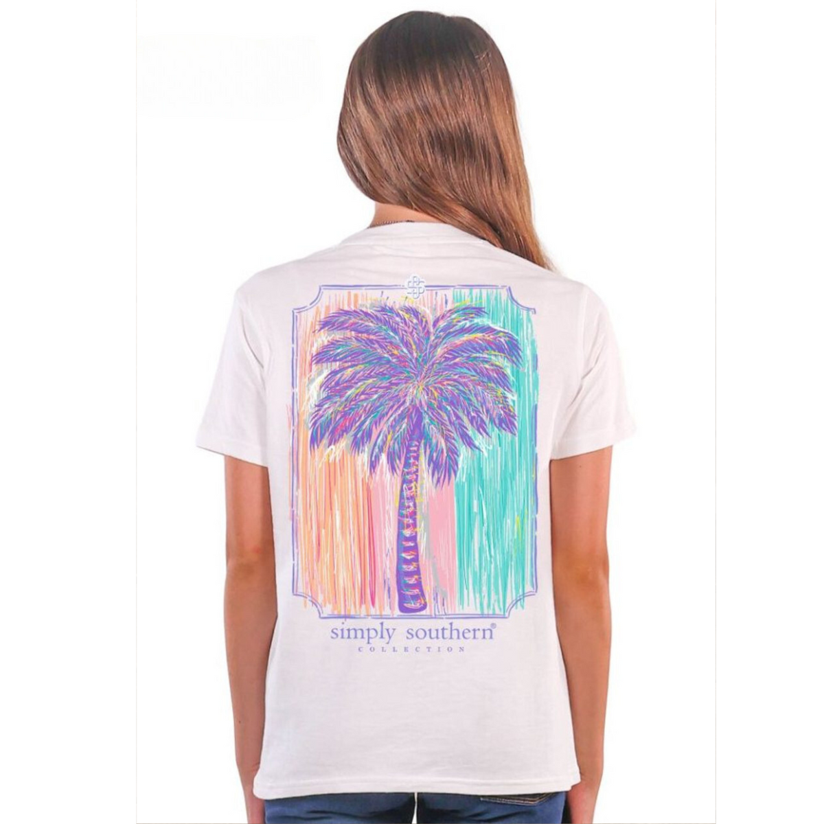 Youth Simply Southern Pastel Palm Paradise Graphic Tee