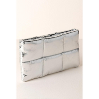 Skyler Metallic Zip Pouch