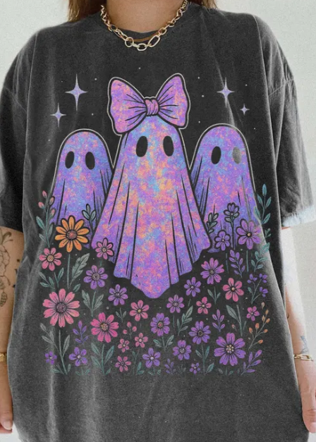 Iridescent Ghost Halloween Shirt