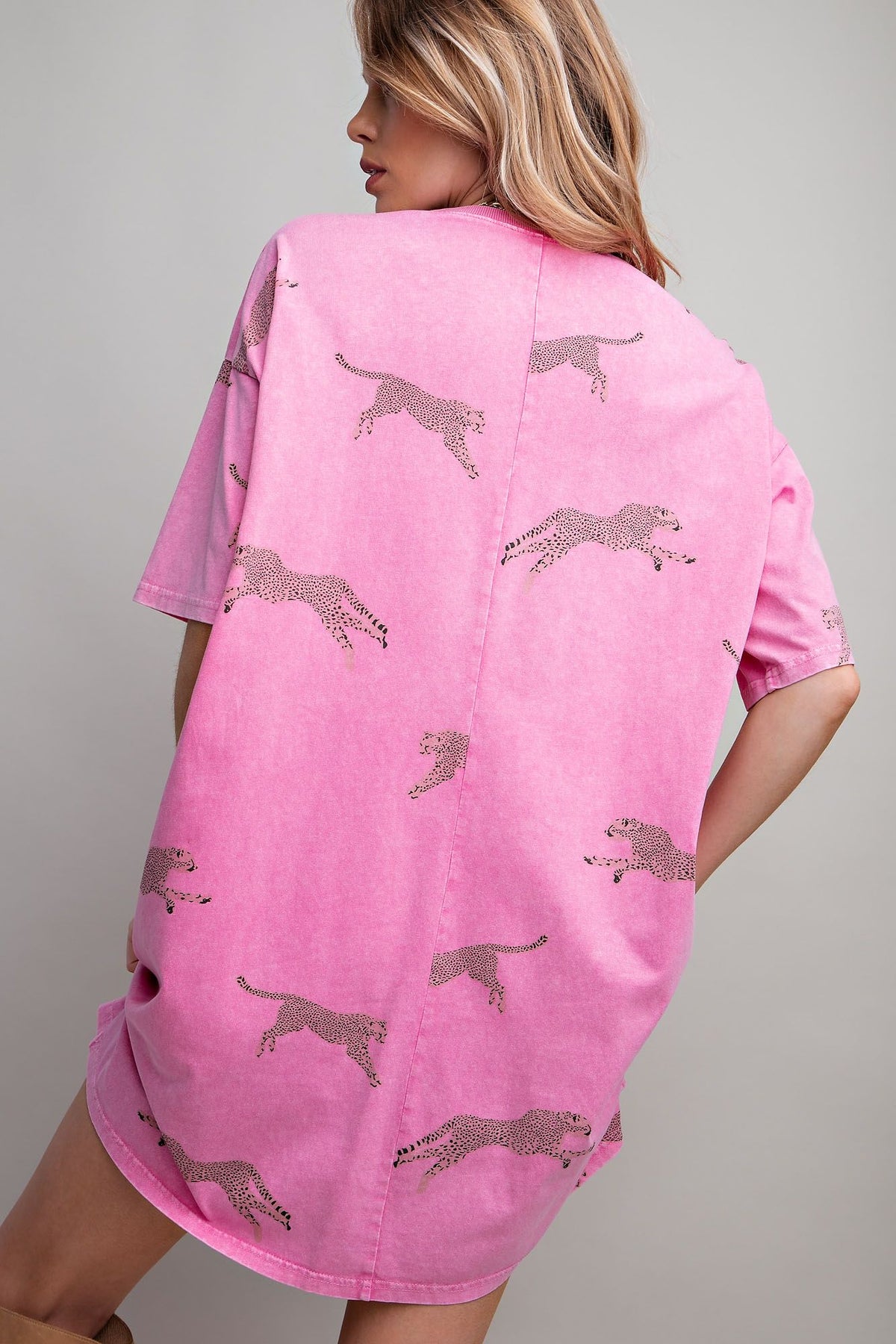 Pink Cheetah Dress by Easel