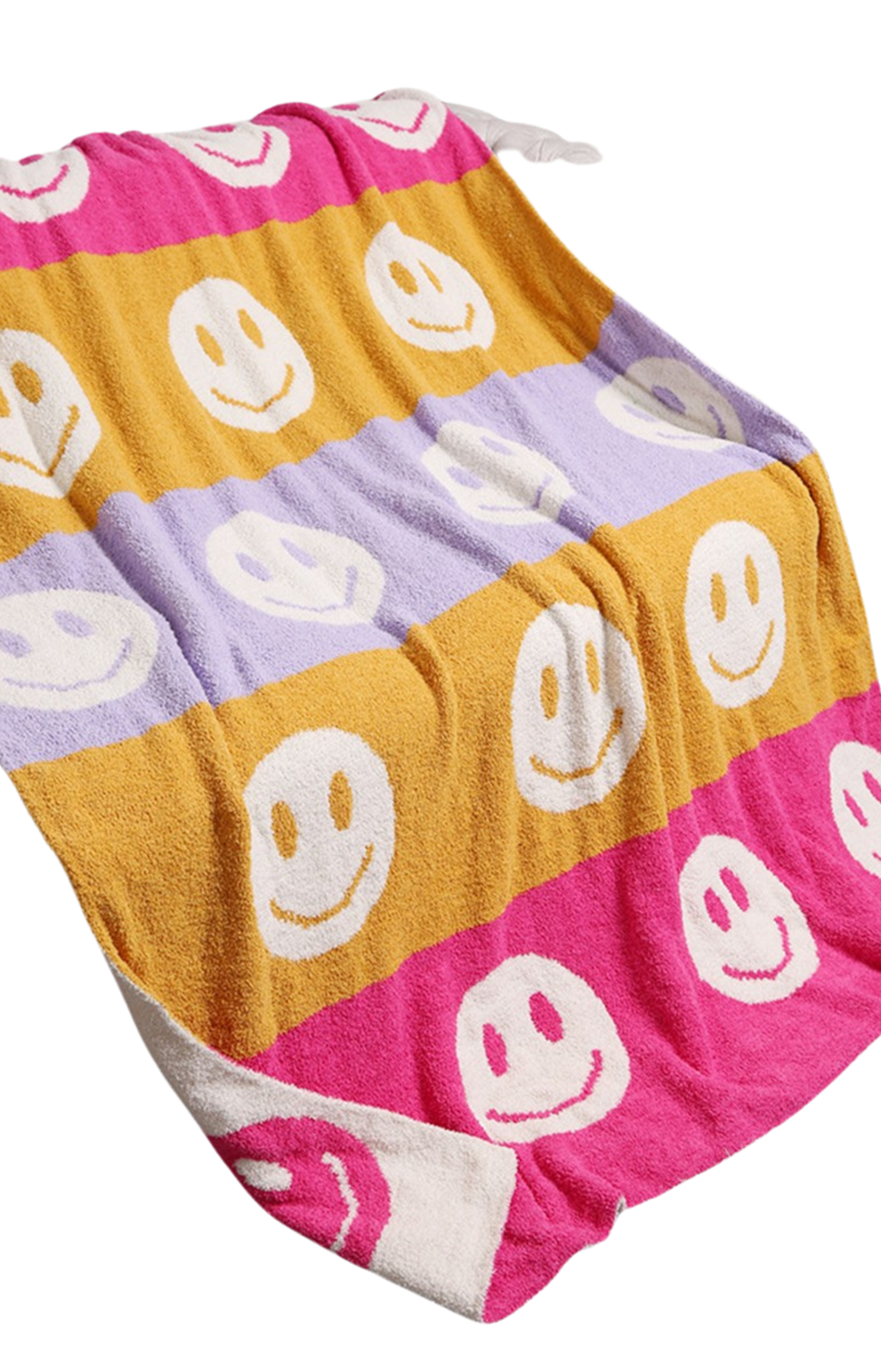 smileys/multi colored/blanket/ cozy