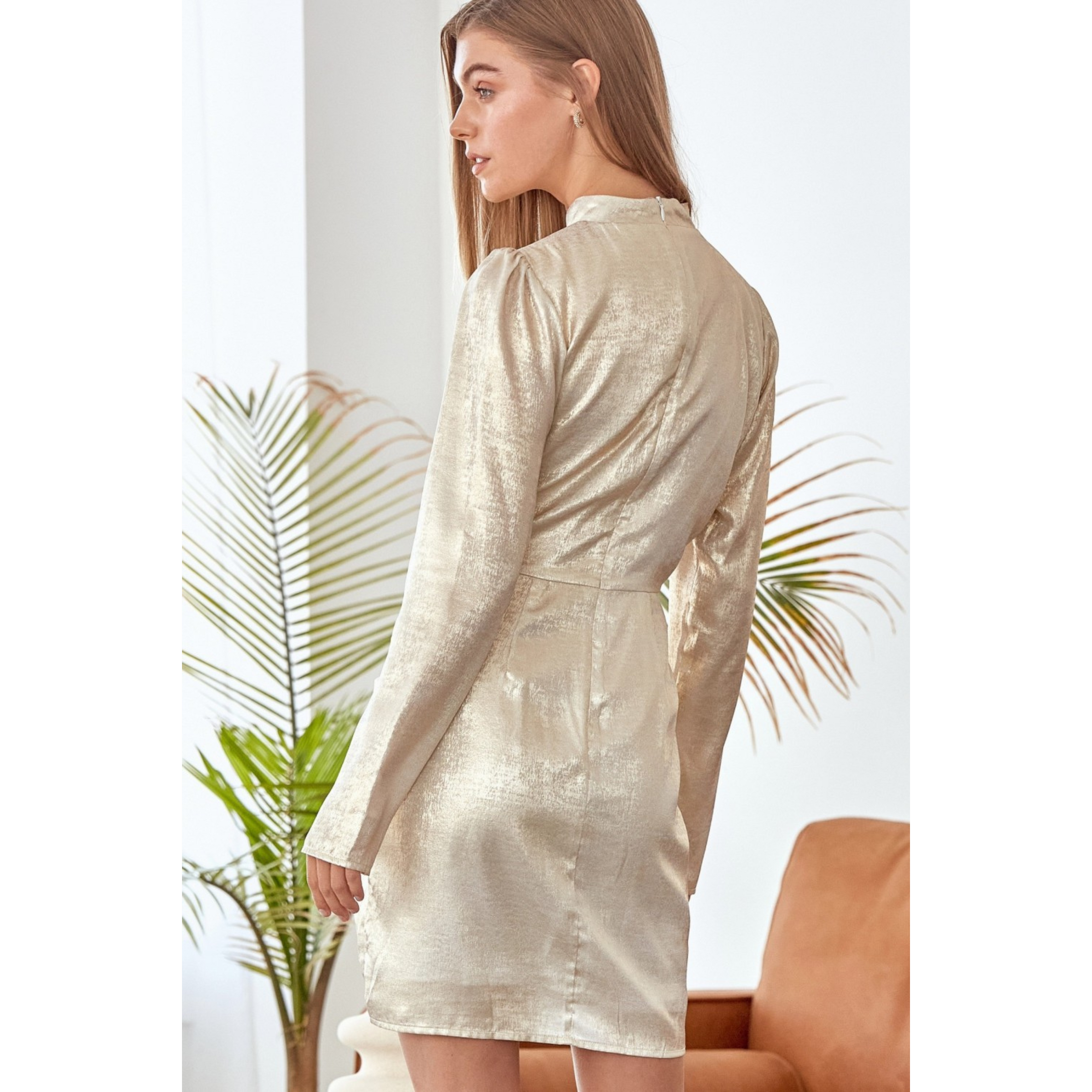 You're So Golden Wrap Dress