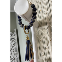Navy Blue Key Ring