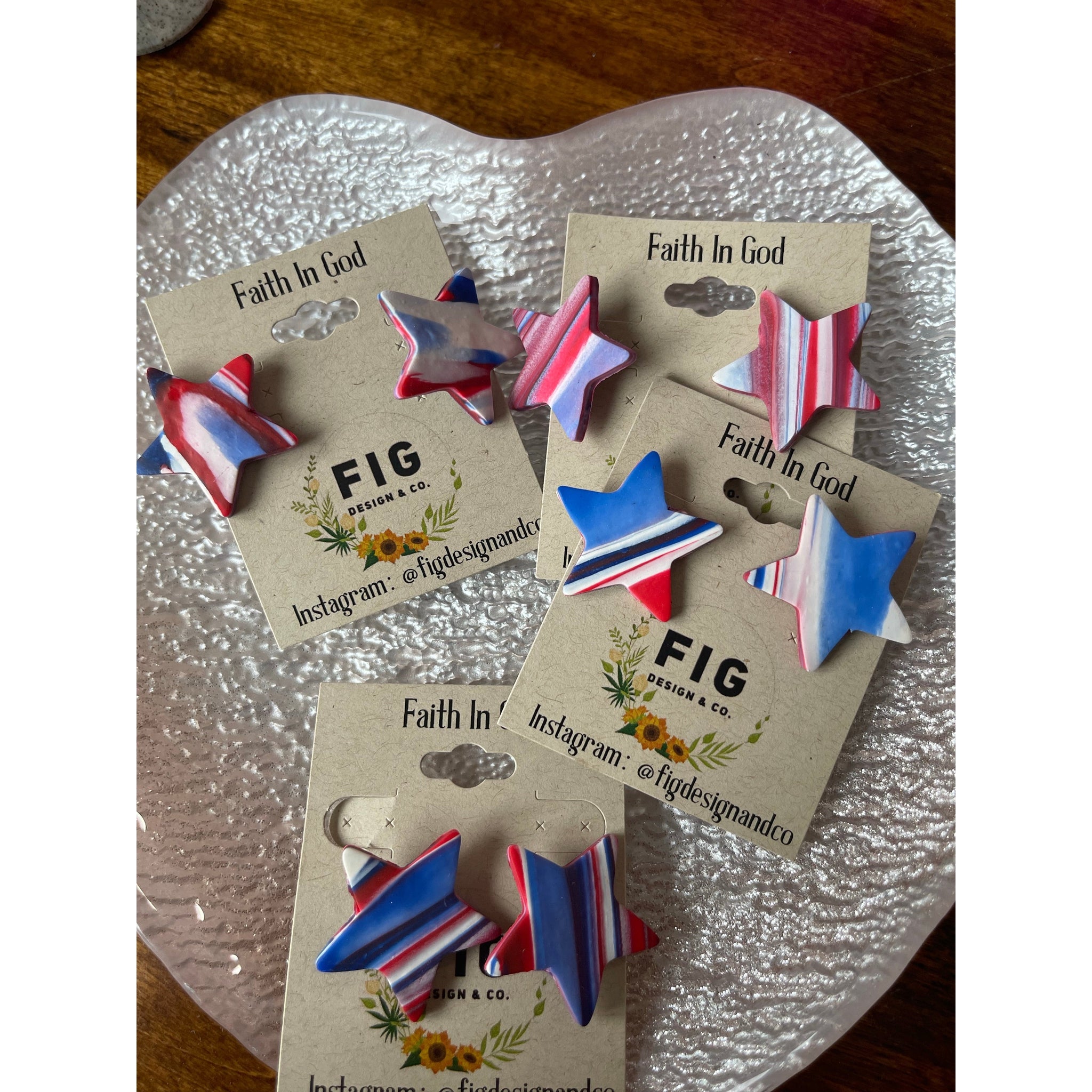 Handmade Clay Earrings *Final Sale*