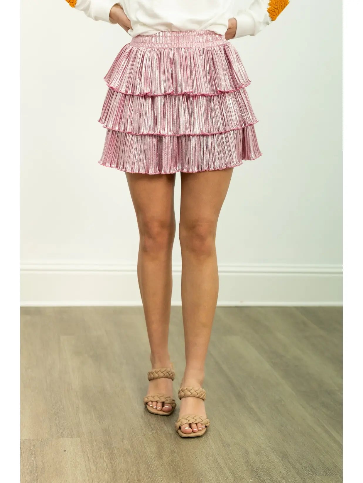 Shimmer Ruffle Skirt