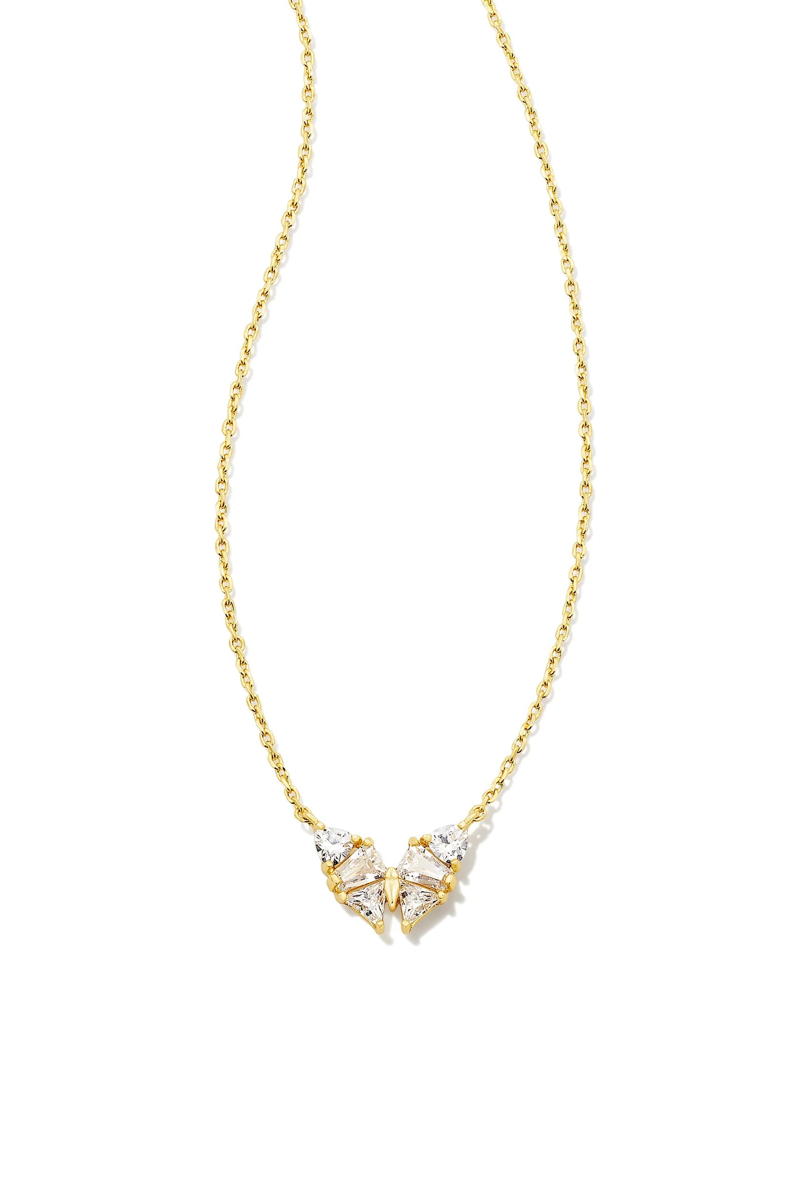 Blair Butterfly Gold Small Short Pendant Necklace