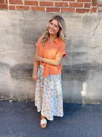 Flirty Florals Maxi Skirt