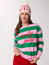 Holly Jolly Striped Classic Sweatshirt