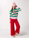 Holly Jolly Striped Classic Sweatshirt
