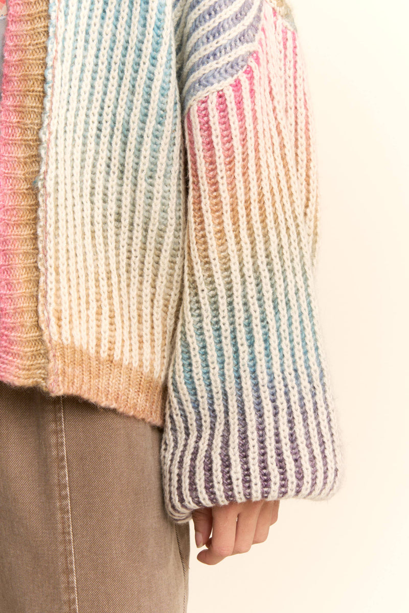 Rainbow Stripe Cardigan