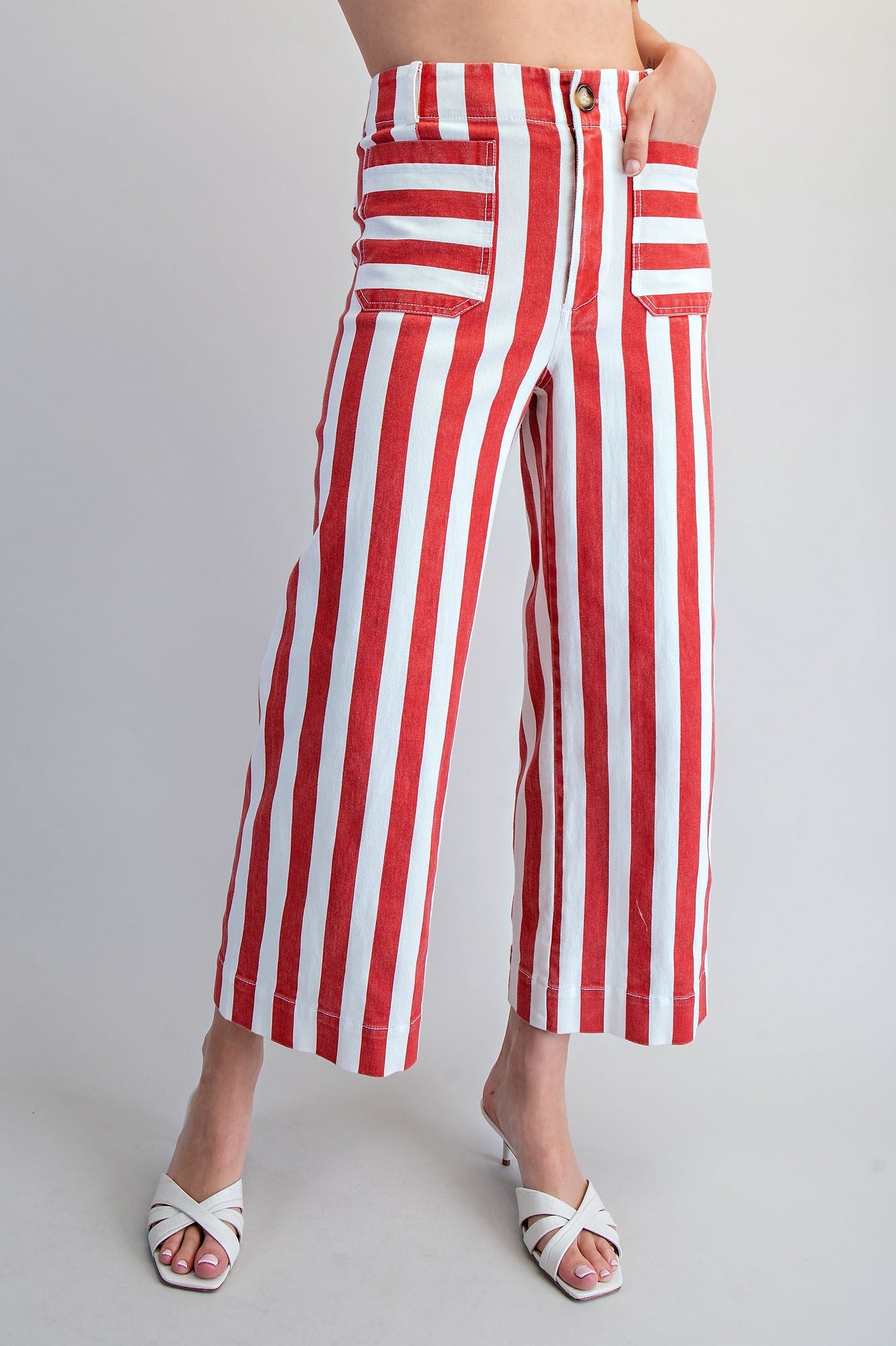 Striped Straight Leg Pants