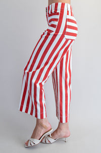 Striped Straight Leg Pants