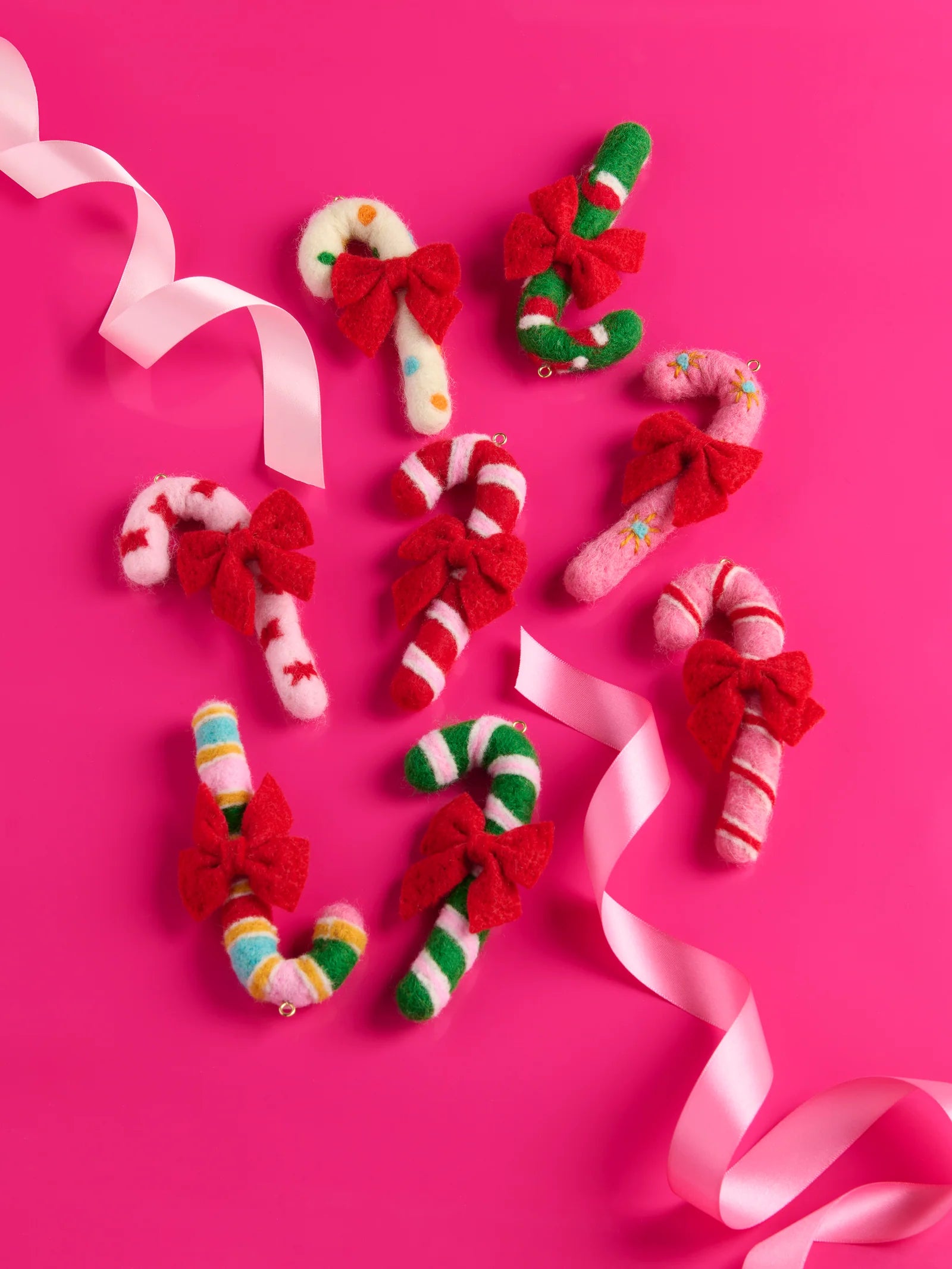 Felt Candy Cane Ornament