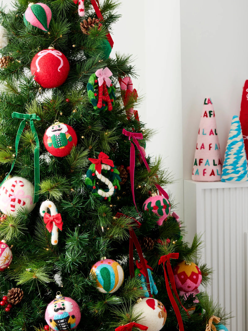 Felt Letter Christmas Ornament
