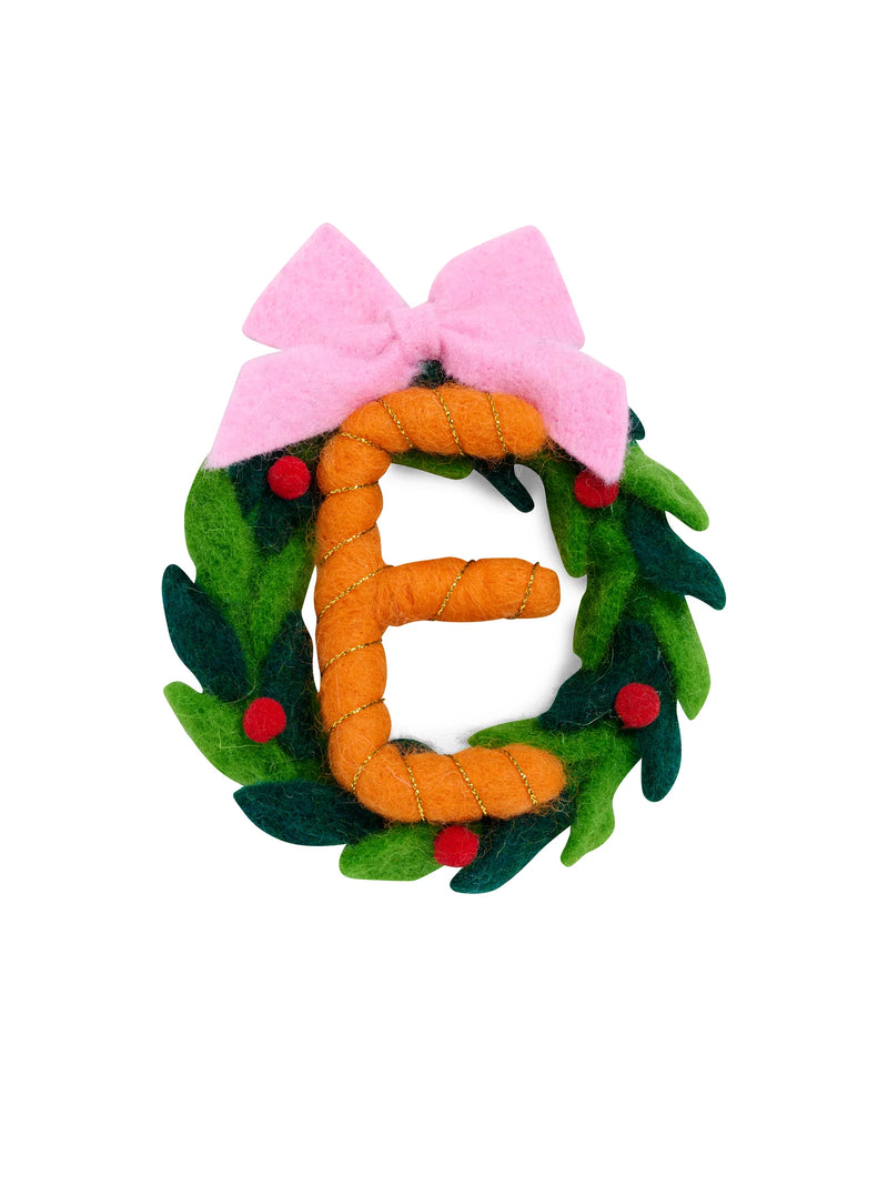 Felt Letter Christmas Ornament
