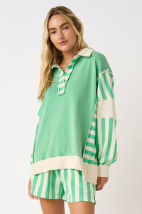 Playful Prep Pullover & Shorts Set