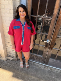 Retro-Remix Waffle Romper