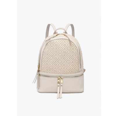 Zahava Diamond Woven Backpack