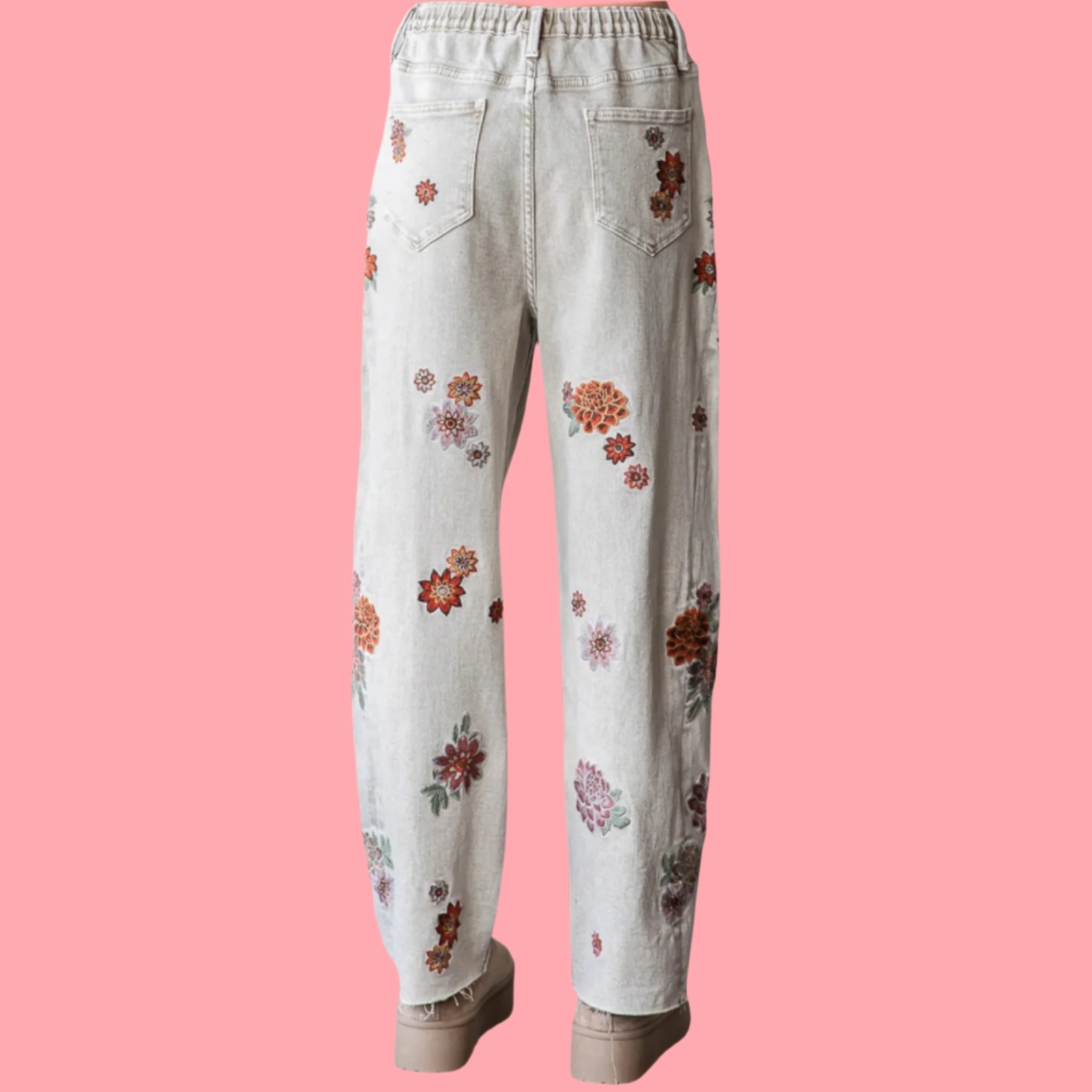 Lady Like Embroidered Jeans