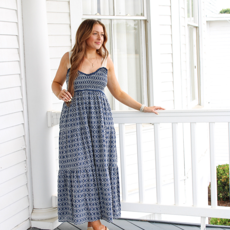 Ribbons N Curls Midi Dress