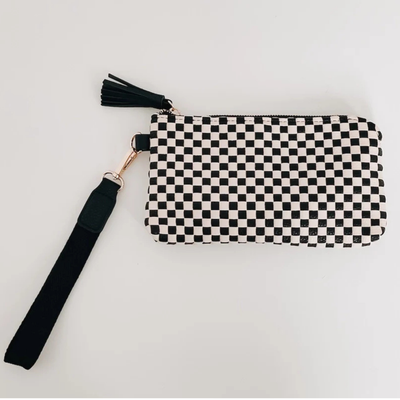 Emma Woven Clutch Wristlet