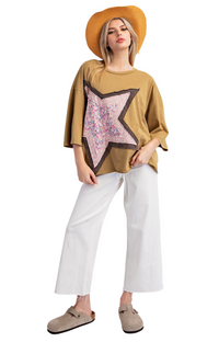 fall/ patchwork star/ top