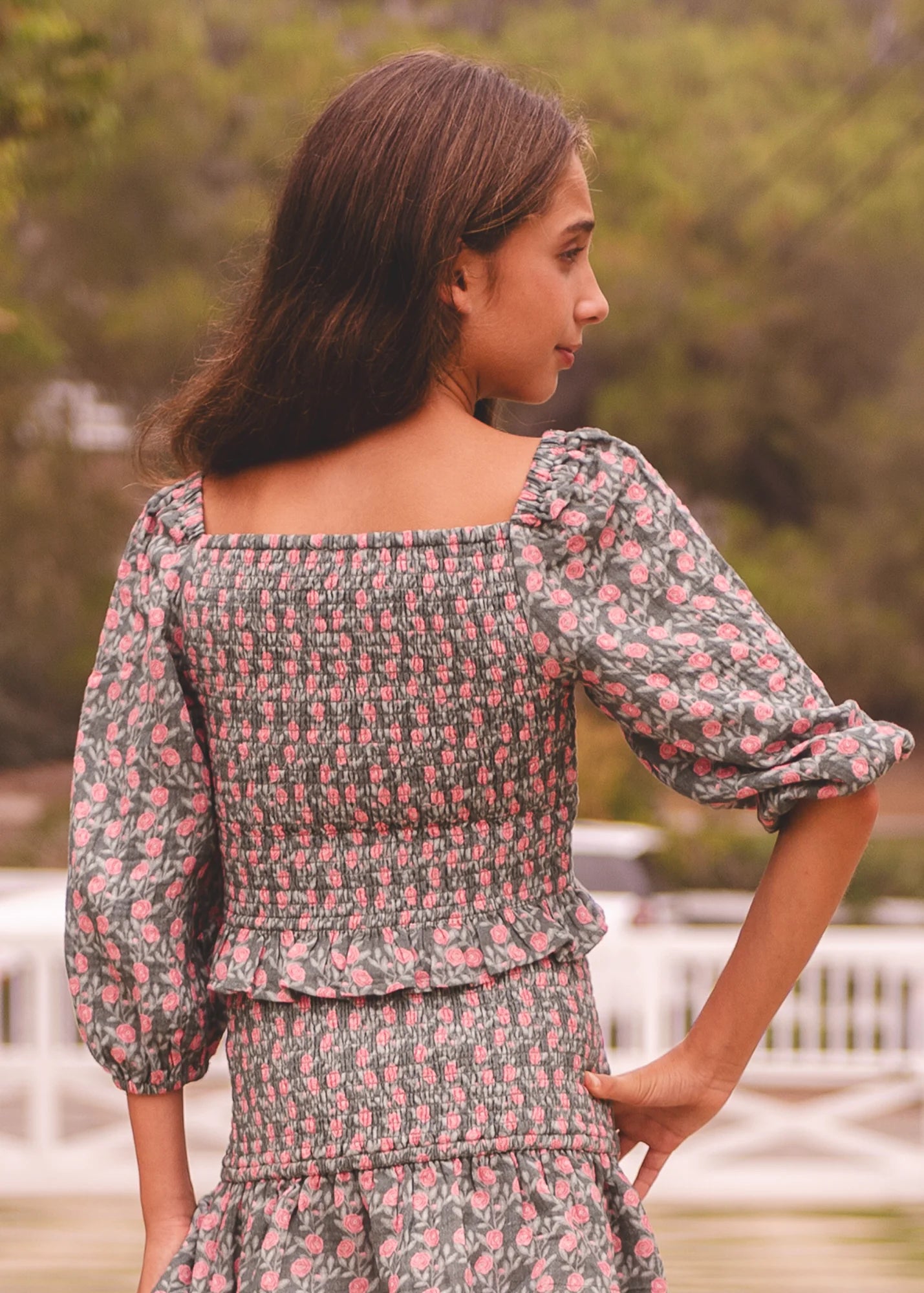 Girls Bridgerton Blouse by Finding Foxtale