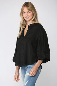 Puff Sleeve Button Down Shirt