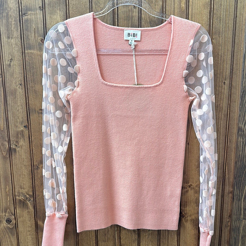 Peach Fitted Top *Final Sale*