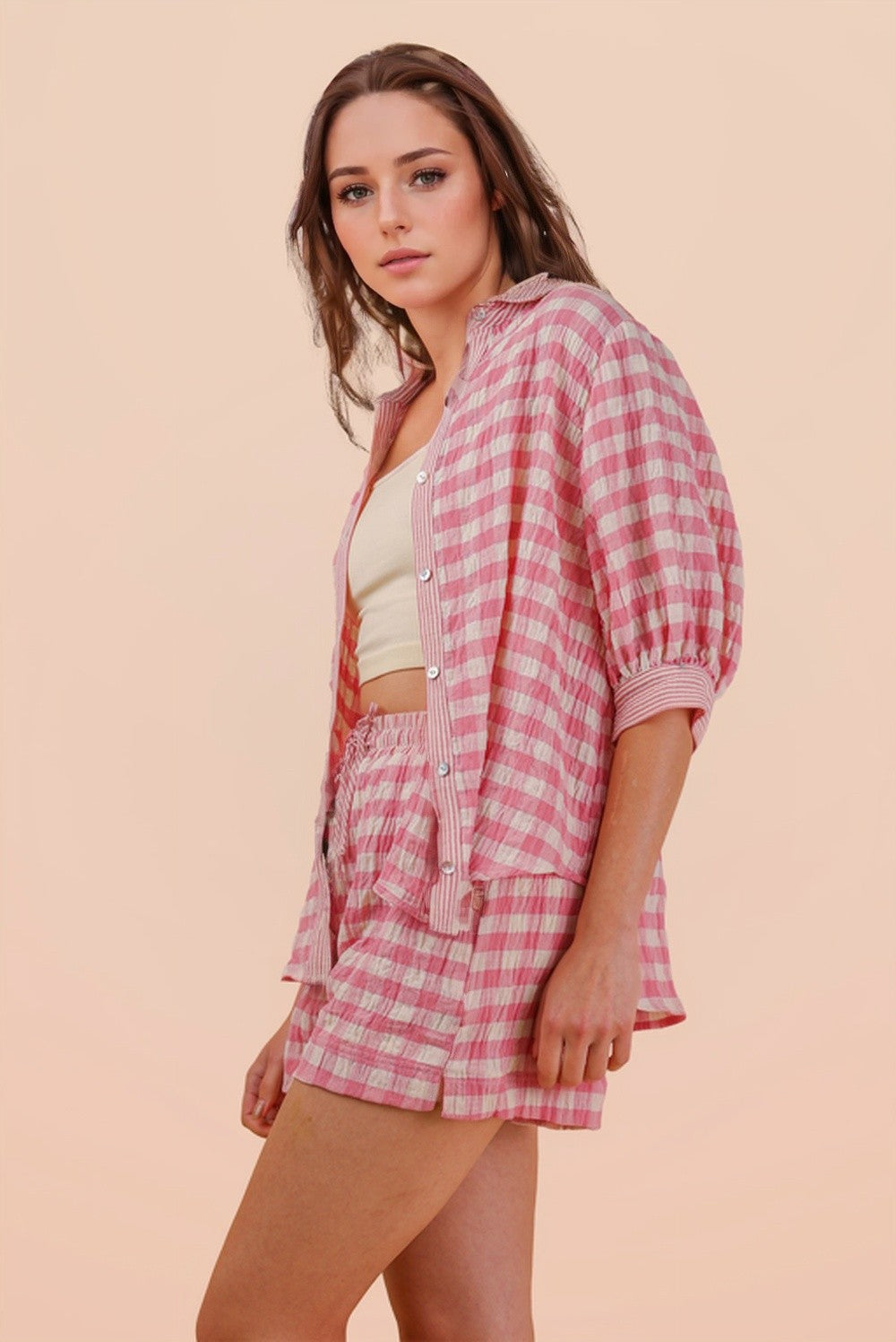 No Ordinary Checkered Short Set