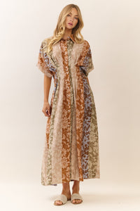 Blooming Daydream Button Midi Dress
