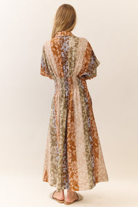 Blooming Daydream Button Midi Dress