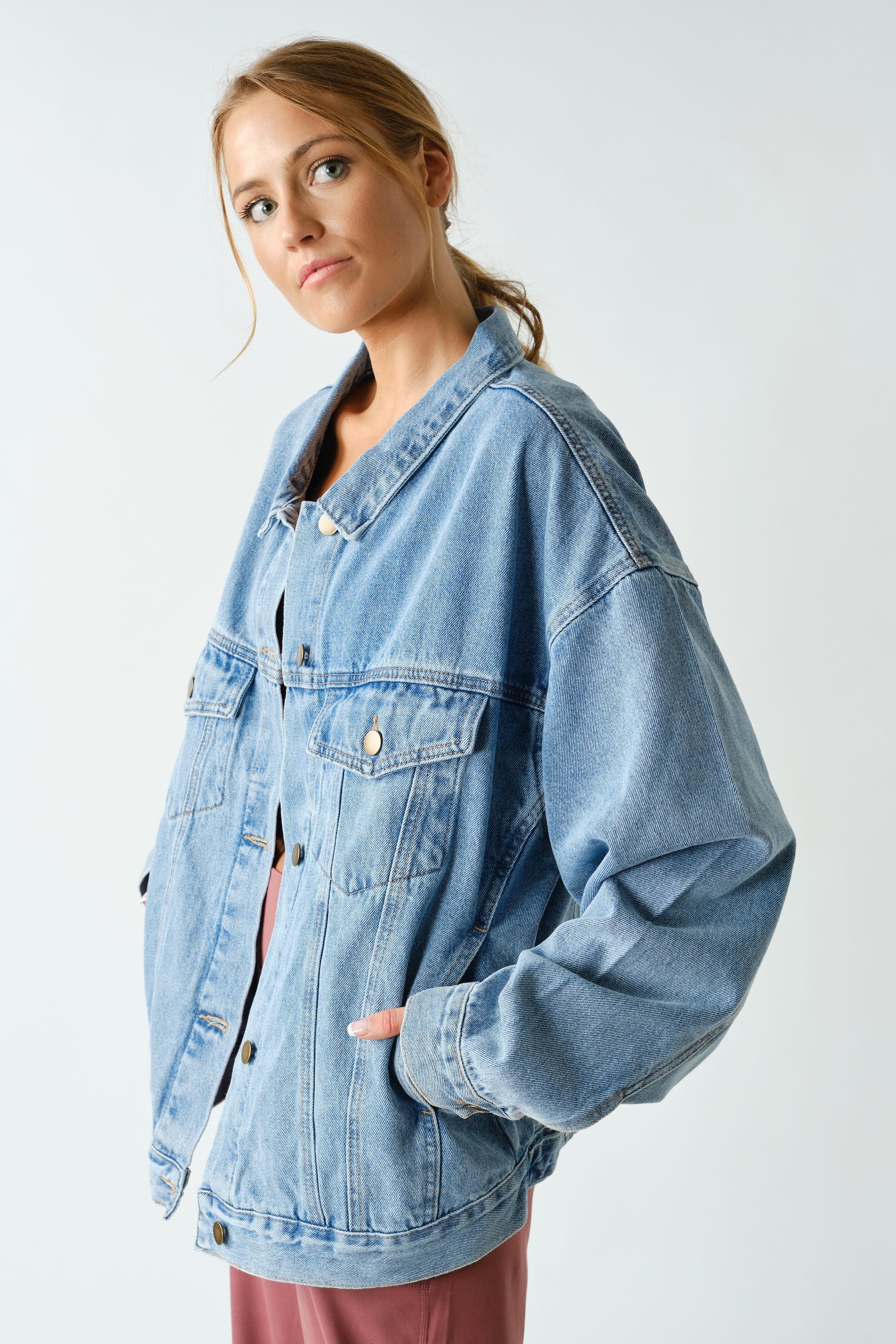 On The Go Denim Jacket