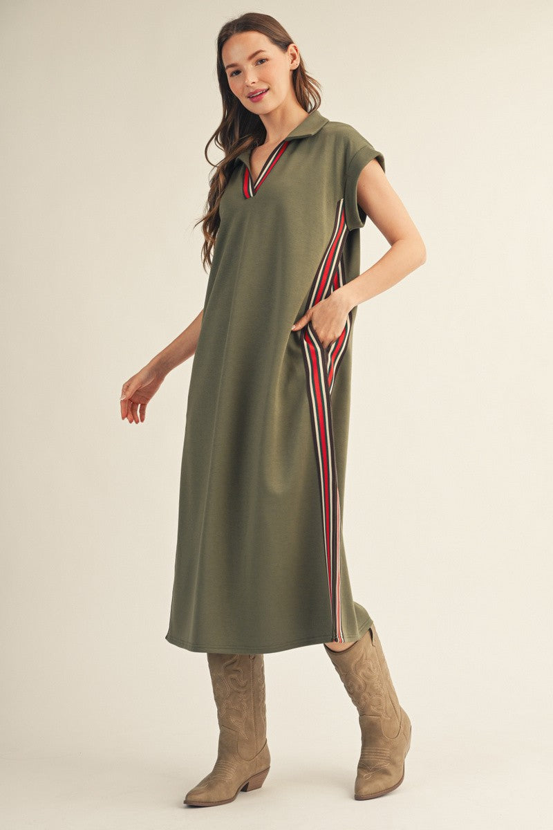 Side Stripe Stroll Dress