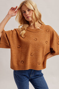 Lucky Trails Short Sleeve Sweater