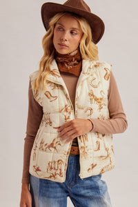 Cowgirl Cozy Puffer Vest