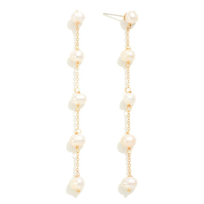 Pearl Chain Earrings